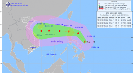 TIN BÃO GẦN BIỂN ĐÔNG (CƠN BÃO TRAMI)  