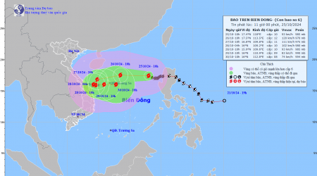 TIN BÃO TRÊN BIỂN ĐÔNG (Cơn bão số 6)